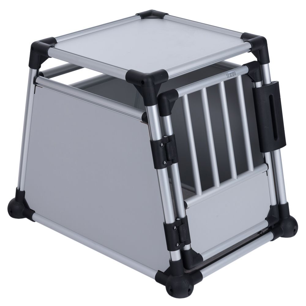 Trixie cage de transport en aluminium pour chien, gris clair - l 93 ×...