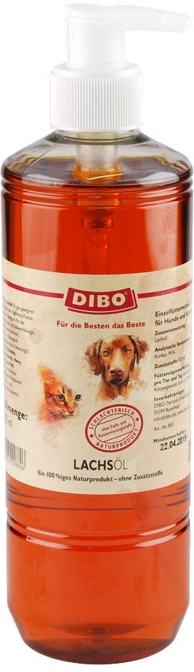 DIBO Huile de saumon Dibo pour chien et chat - 2 x 500 mL