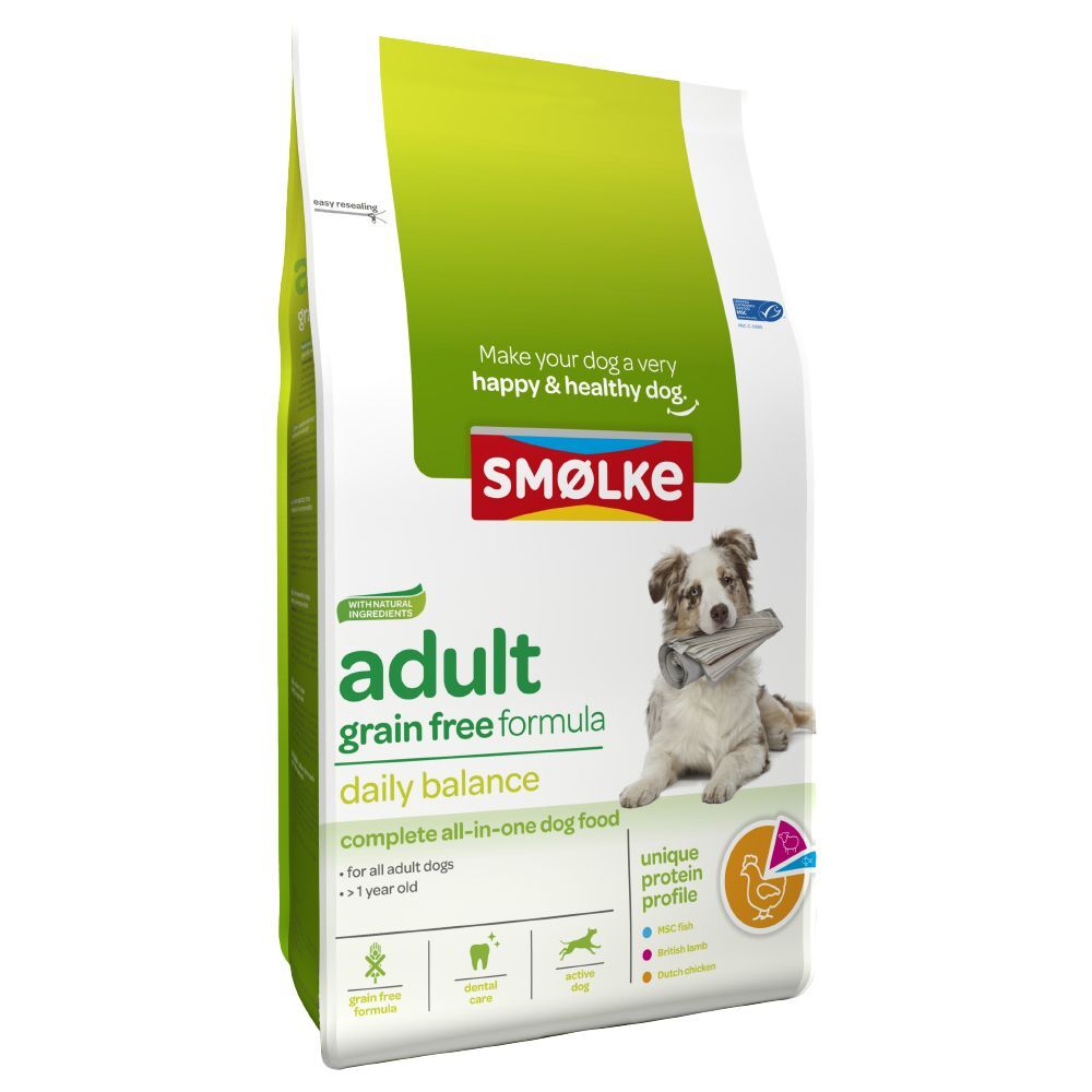 Smolke Smølke Adult sans céréales pour chien - 2 x 12 kg