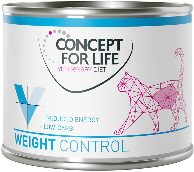 Concept for Life VET 24x200g Veterinary Diet Weight Control, poulet & dinde maxi Concept...