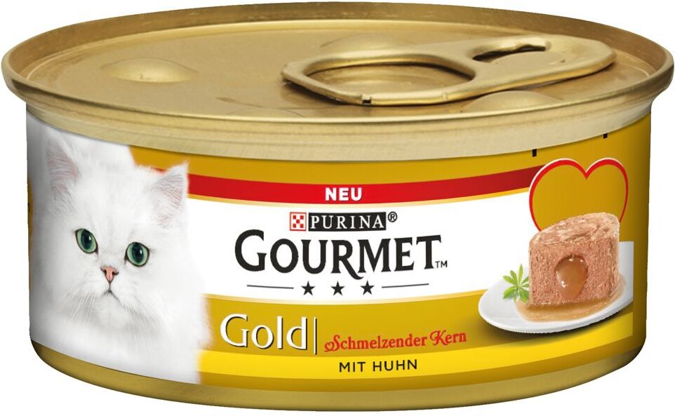 Gourmet 24x85g Gourmet Gold Cœur fondant poulet - Pâtée pour chat