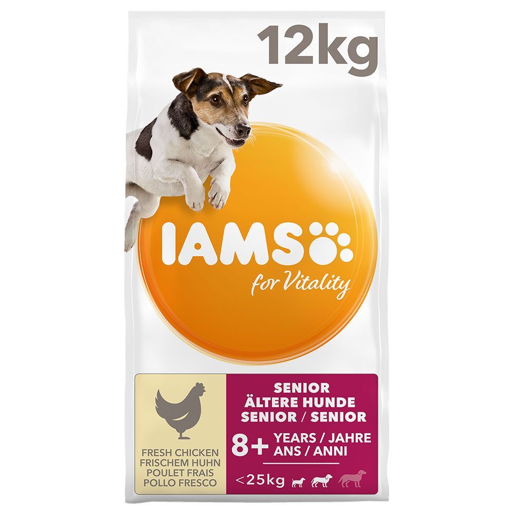 IAMS for Vitality Senior & Mature Small Medium poulet pour chien - 12 kg