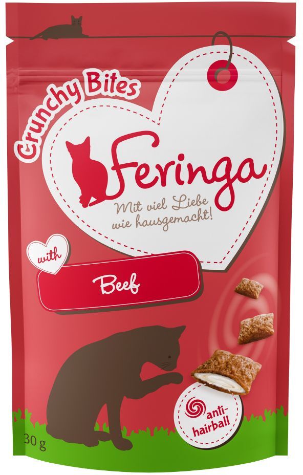 Feringa 30g Feringa Crunchy Bites, bœuf - Friandises pour chat