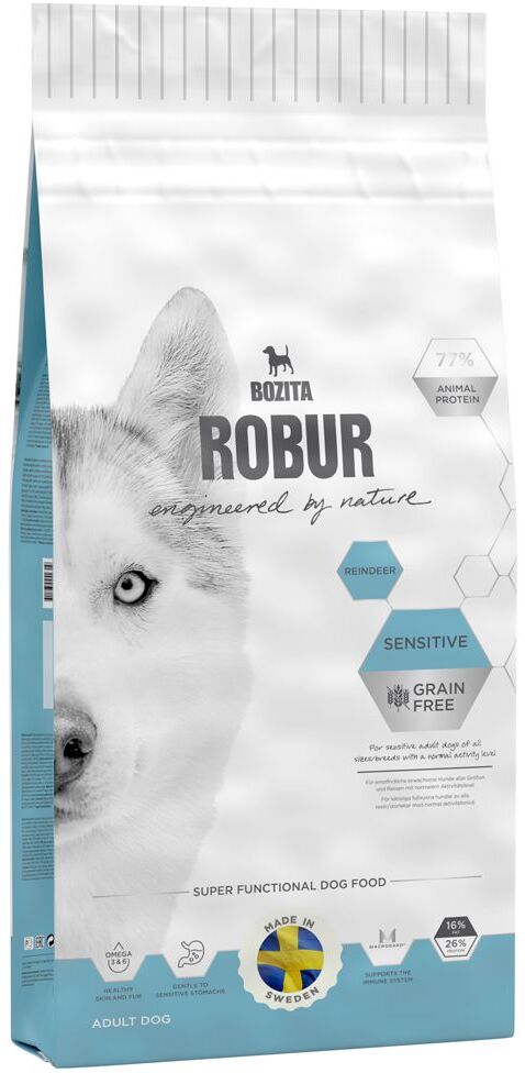 Bozita Robur Sensitive Grainfree renne pour chien - 2 x 14 kg