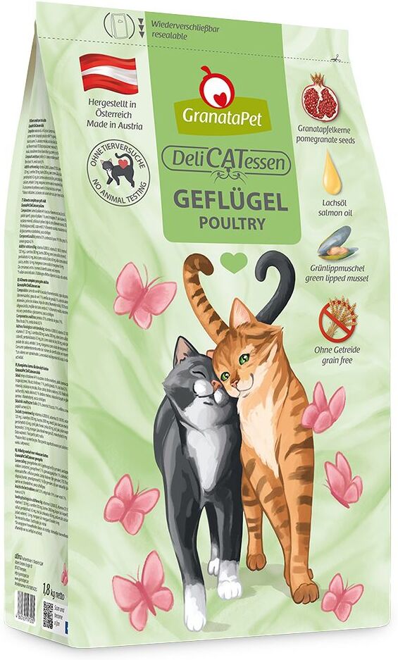 GranataPet DeliCatessen Adult, volaille pour chat - 1,8 kg