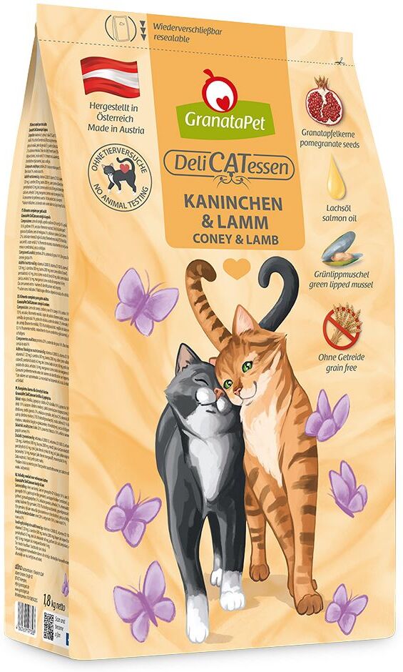 GranataPet DeliCatessen Adult lapin, agneau pour chat - 1,8 kg