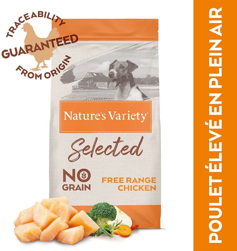 Nature’s Variety Nature's Variety Selected Mini Adult poulet élevé en plein air pour...