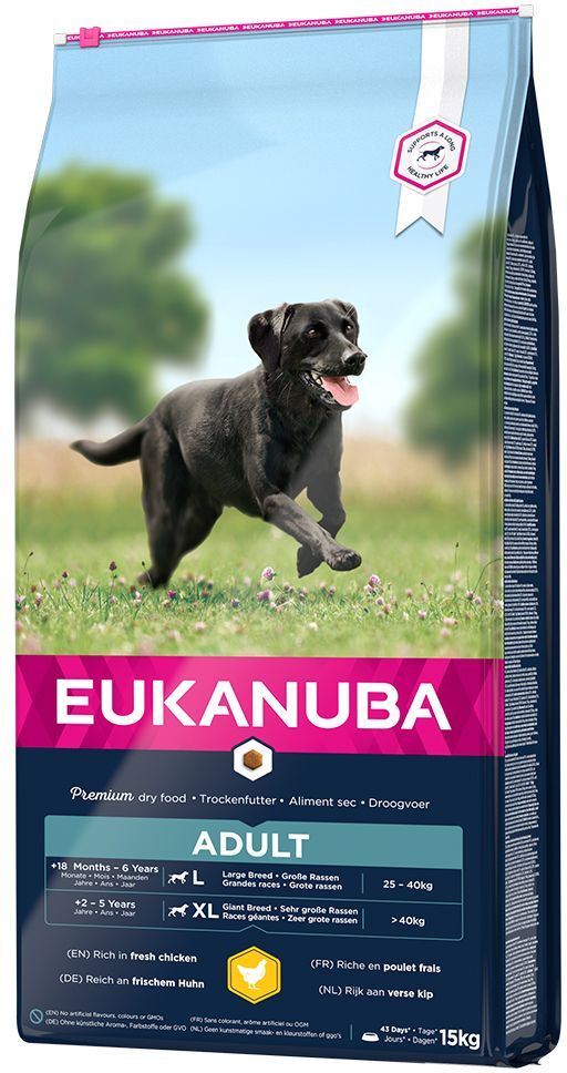 Eukanuba Adult Large Breed poulet pour chien - 2 x 15 kg