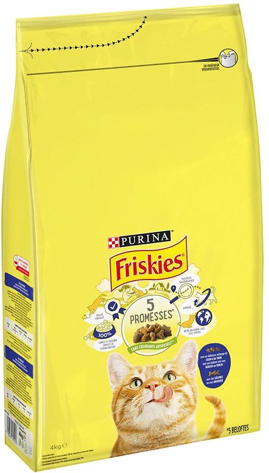 Friskies PURINA Friskies Adult colin, légumes pour chat - 3 x 4 kg