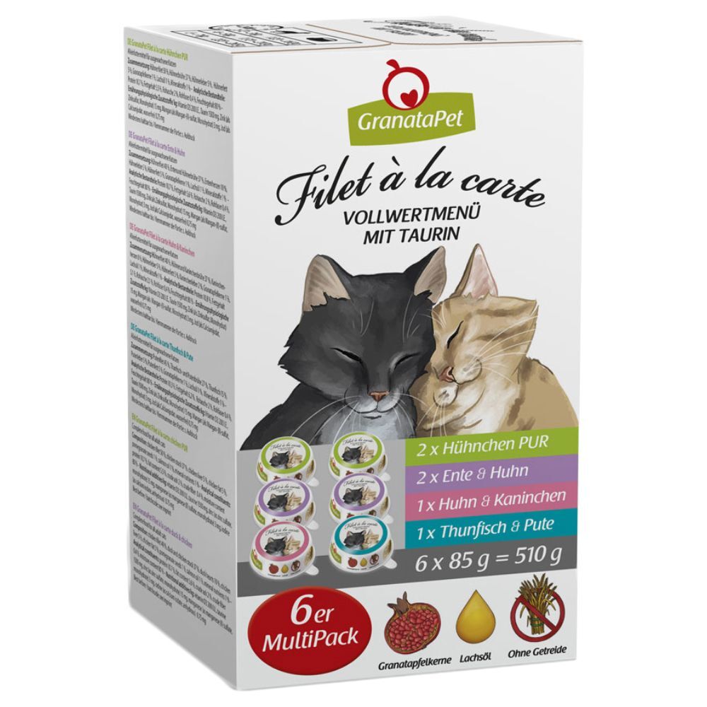 Granatapet Offre d'essai GranataPet Filet à la carte 6 x 85 g - lot mixte (4...