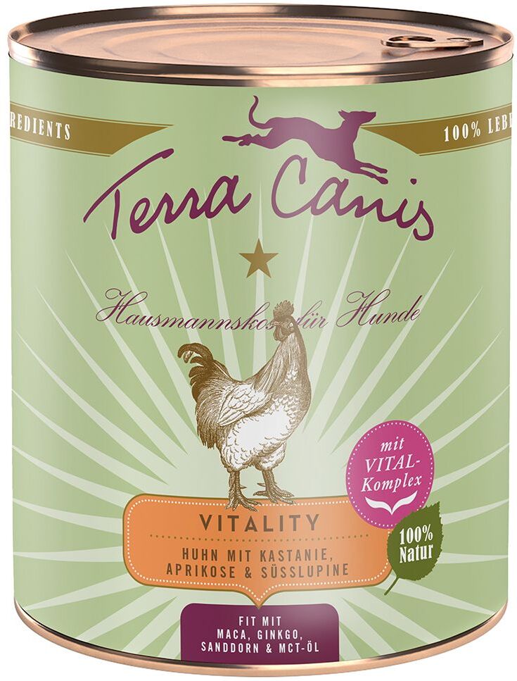 Terra Canis Vitality Menu 6 x 800 g pour chien - bœuf, châtaigne,...