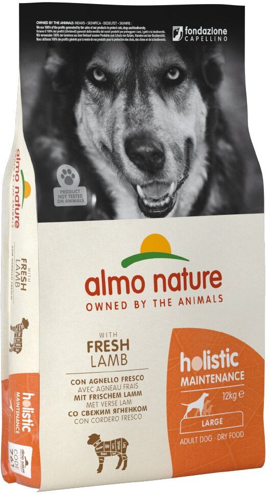 Almo Nature Holistic Adult Large agneau, riz pour chien - 2 x 12 kg