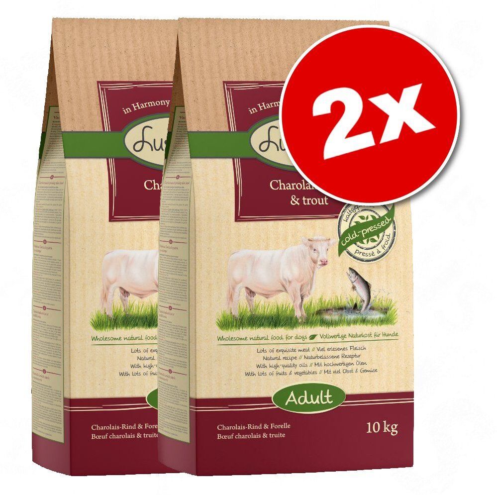 Lukullus Lot de croquettes Lukullus - NOUVEAU : poulet, riz complet (2 x 15 kg)