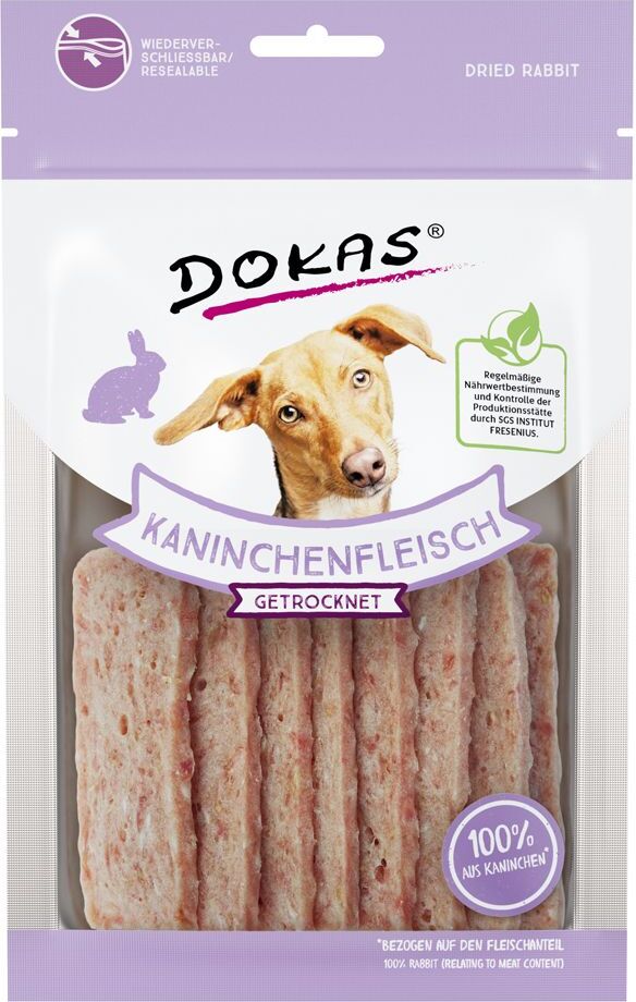 Dokas 3x70g Friandises, filet de lapin Dokas - Friandises pour Chien