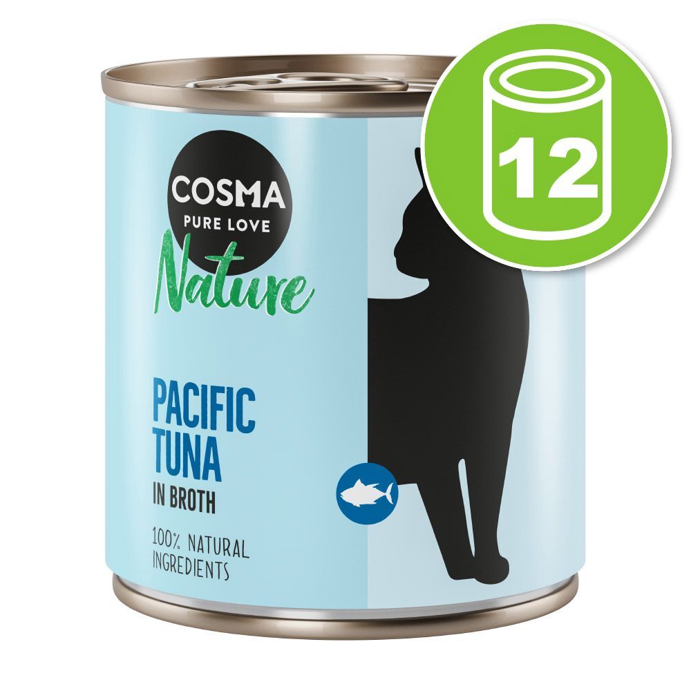 Cosma Lot Cosma Nature 12 x 280 g pour chat - poulet, thon, fromage -...
