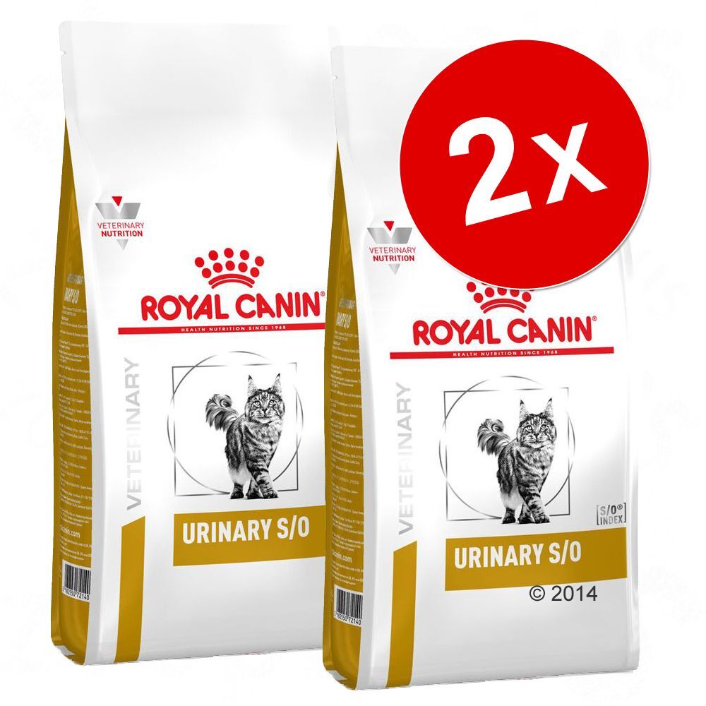 Royal Canin Veterinary Diet Lots croquettes Royal Canin Veterinary pour chat - Urinary S/O (2 x 9...