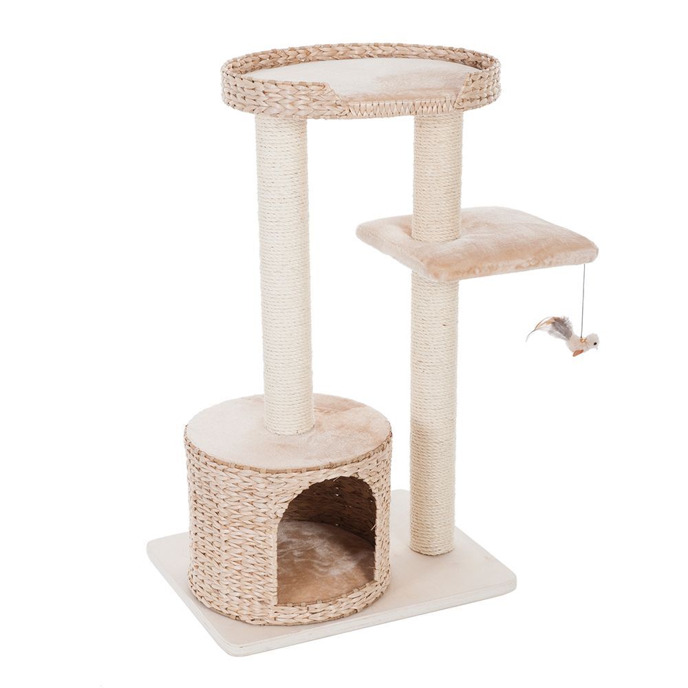 bitiba Arbre à chat Natural Home II - L 60 x l 48 x H 99,5 cm