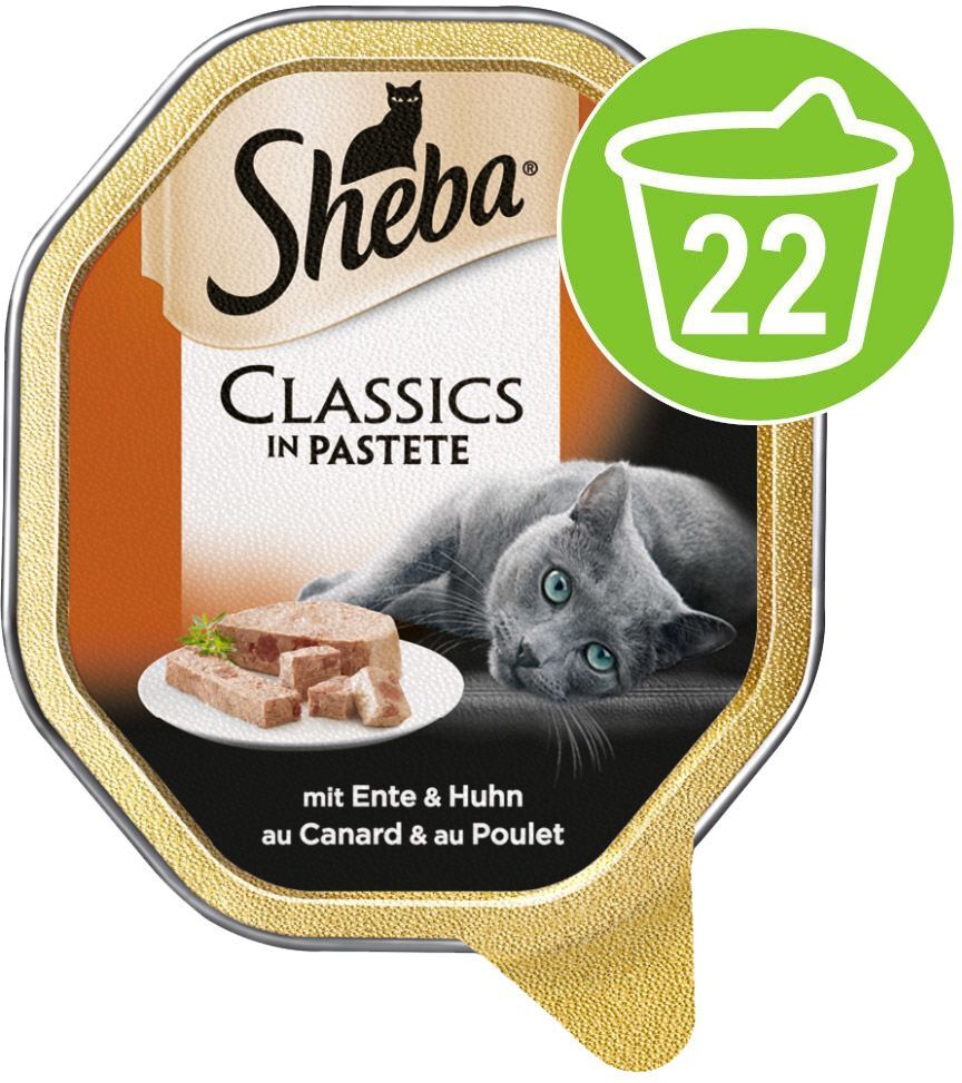 Sheba Lot Sheba 22 x 85 g pour chat - Sélection - bouchées au boeuf