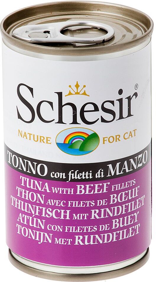 Schesir 24x140g en gelée - filet de poulet, jambon en gelée Schesir - Pâtée...