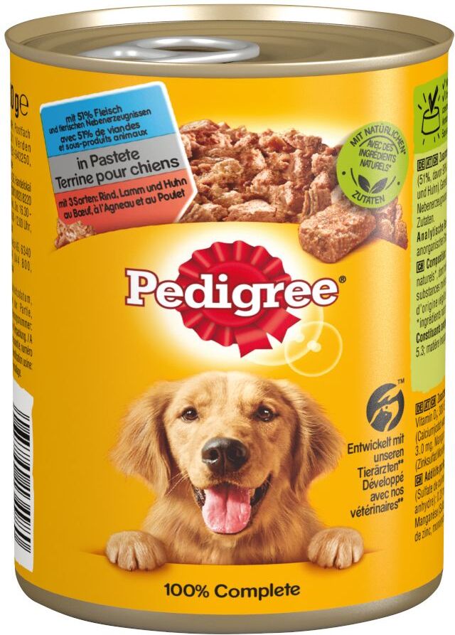 Pedigree 24x400g Pedigree Classic Adult Classic trio de viandes - Pâtée pour...