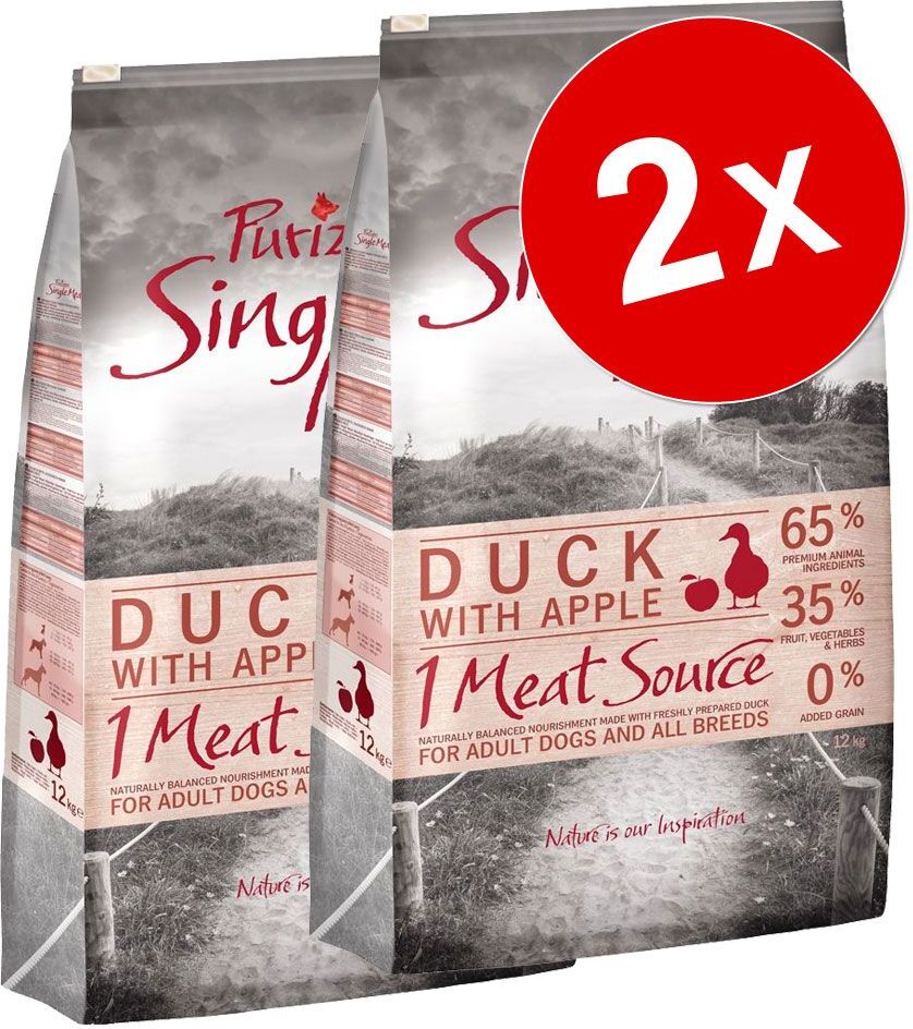 Purizon Lot Purizon Single Meat 2 x 12 kg pour chien - Single Meat Adult...