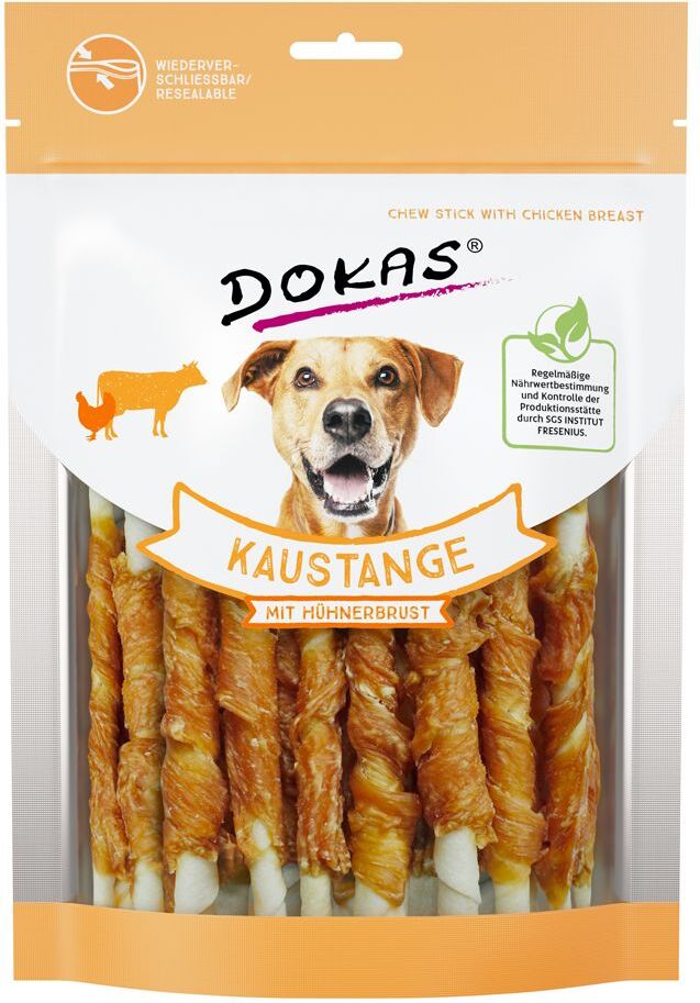 Dokas 200 g Bâtonnets enrobés blanc de poulet, Dokas - Friandises pour chien