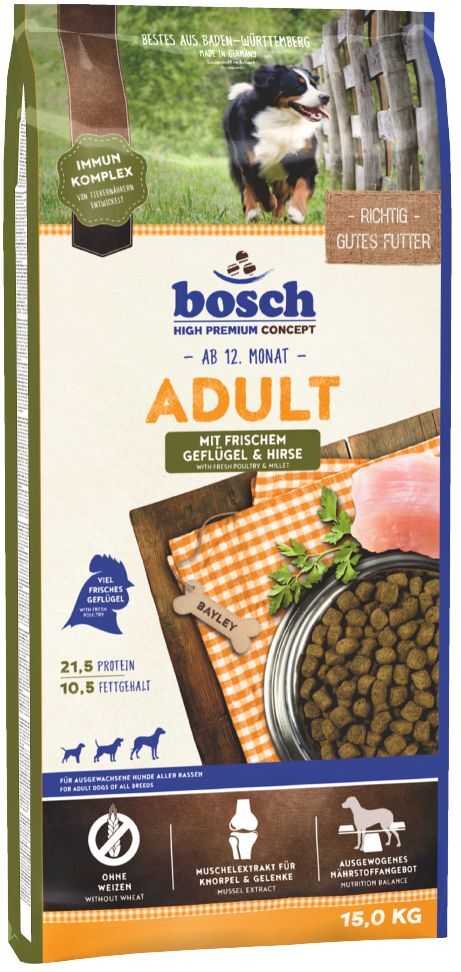 Bosch High Premium concept bosch Adult volaille, millet pour chien - 15 kg