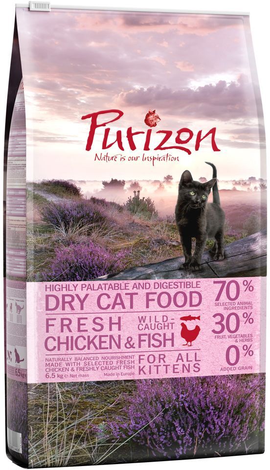 Purizon Kitten poulet, poisson - sans céréales pour chaton - 2,5 kg