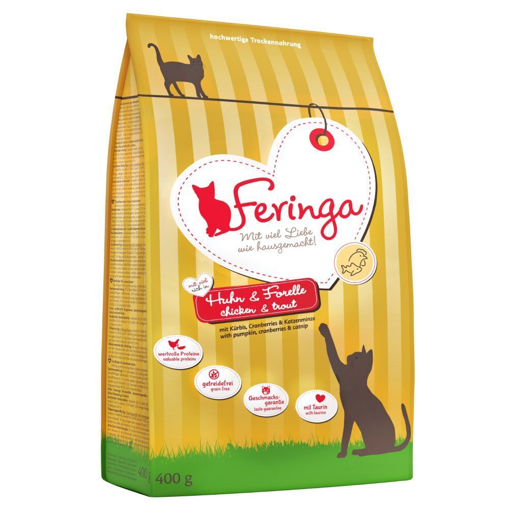 Feringa 5x2kg Adult, poulet & truite Feringa - Croquettes pour Chat