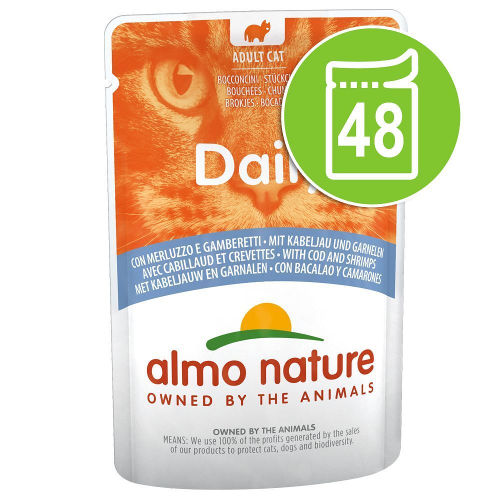 Almo Nature Daily Menu Lot Almo Nature Daily 48 x 70 g pour chat - canard, poulet
