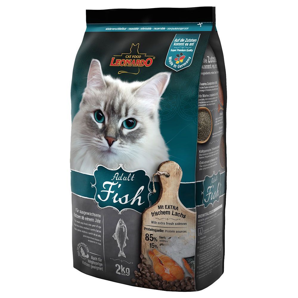 Leonardo Adult poisson pour chat - 2 x 15 kg