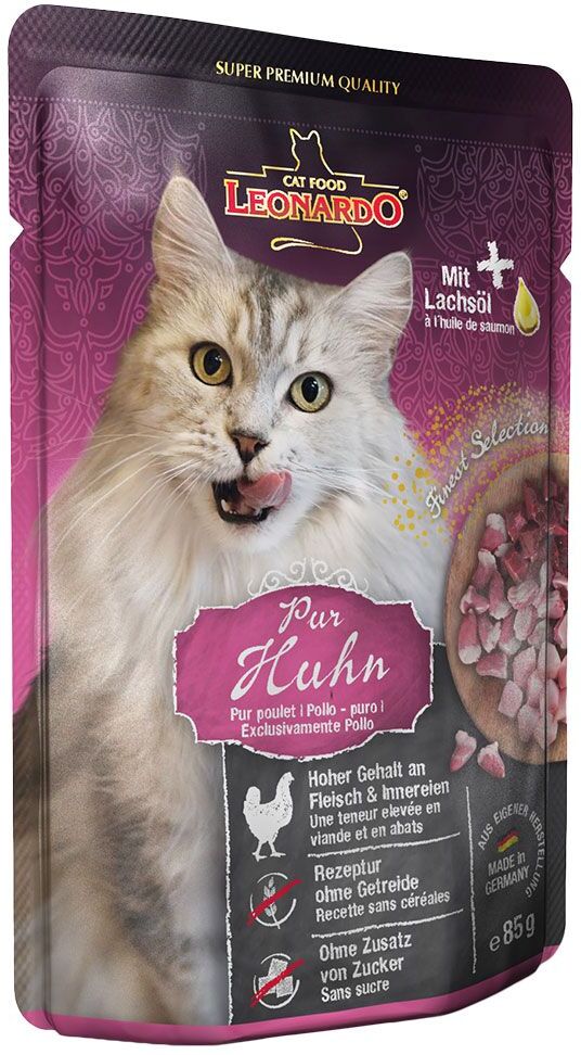 Leonardo Finest Selection 16 x 85 g pour chat - Kitten, volaille