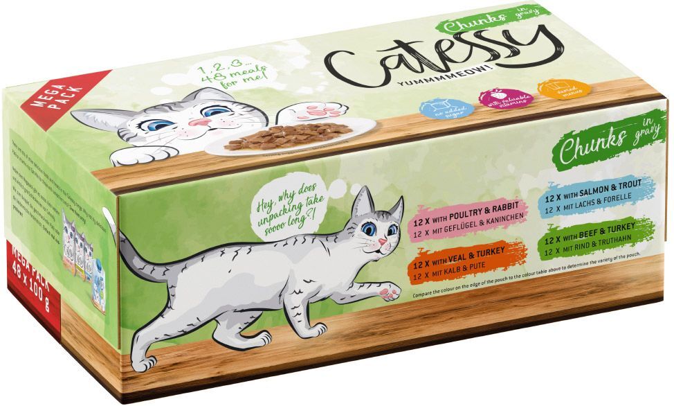 Catessy Mégapack Catessy Bouchées en sauce pour chat - 96 x 100 g