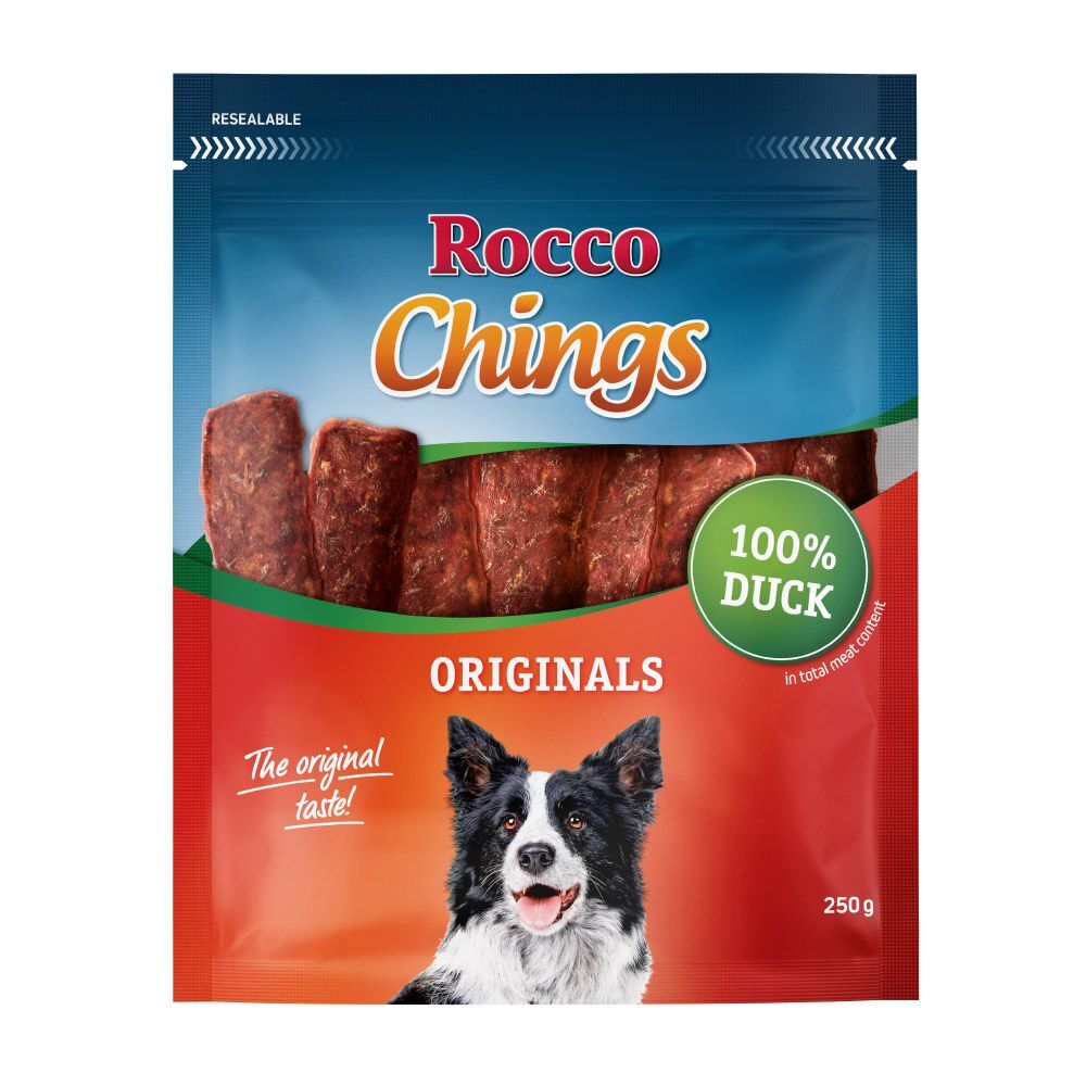 Rocco Chings, lamelles de bœuf pour chien - 4 x 150 g