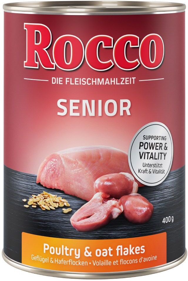 Rocco 6x400g Rocco Senior agneau, millet - Pâtée pour chien