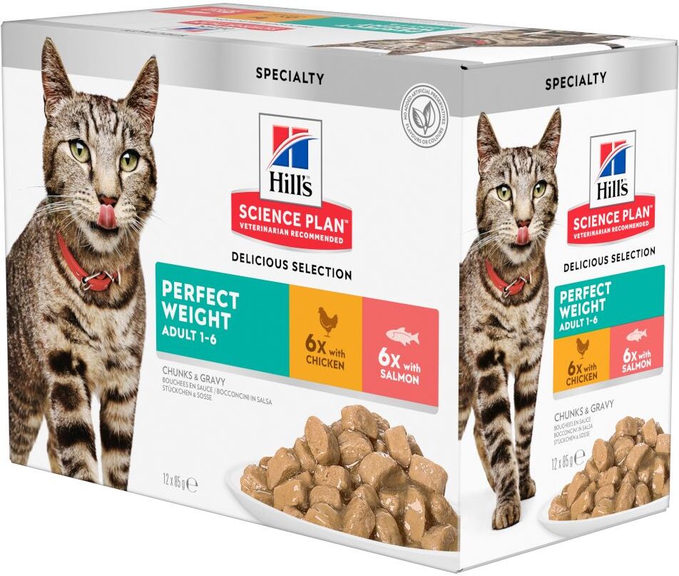 Hill's Science Plan Adult Perfect Weight pour chat - poulet, saumon...