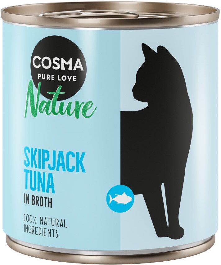 Cosma 12x280g Nature poulet, thon, fromage Cosma - Pâtée pour chat