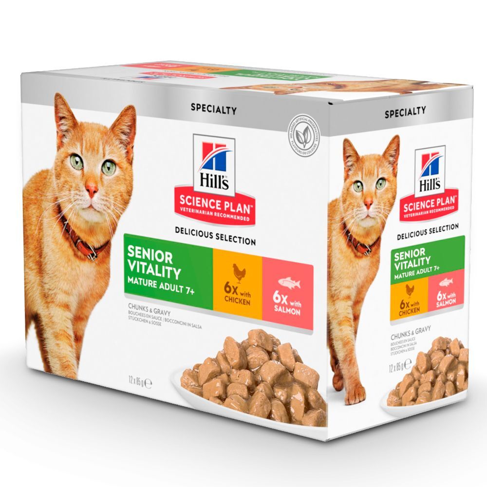 Hill's Science Plan 7+ Youthful Vitality pour chat - poulet, saumon...