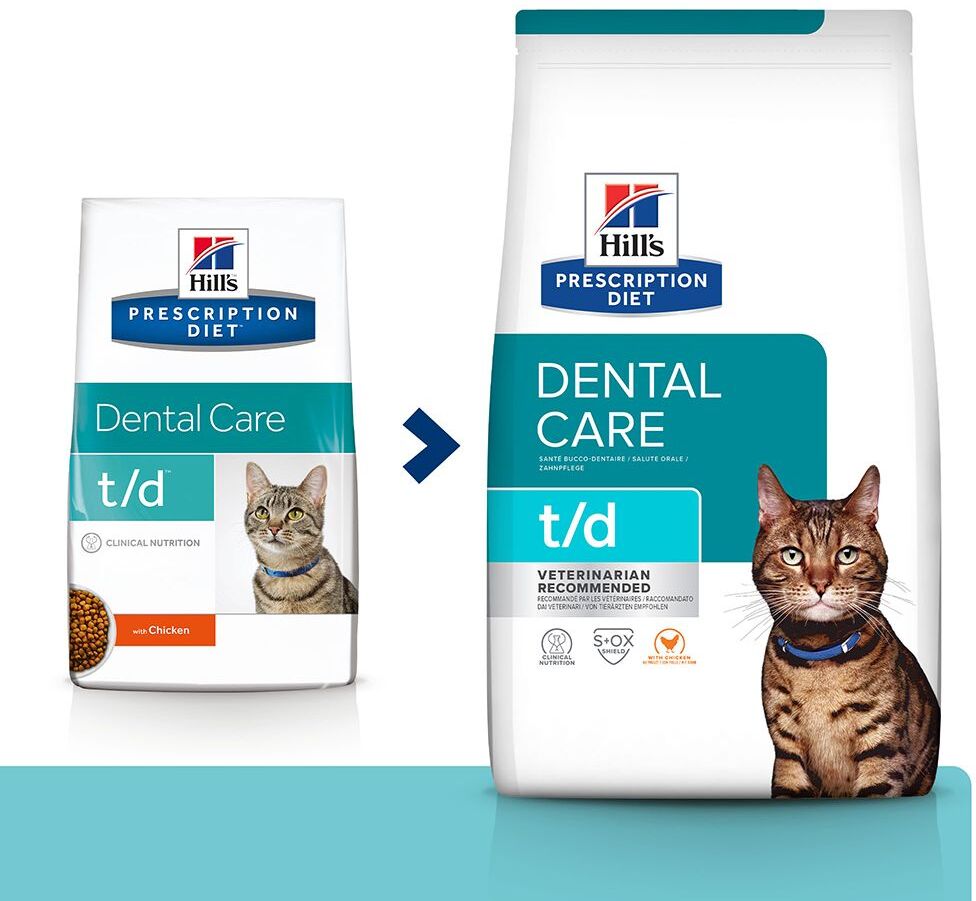 Hill's Prescription Diet t/d Dental Care poulet pour chat - 1,5 kg