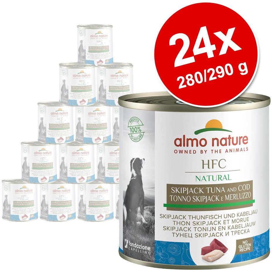 Almo Nature Classic Lot Almo Nature HFC 24 x 280 g / 290 g pour chien - veau, jambon...