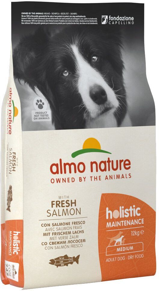 Almo Nature Holistic Adult Medium saumon, riz pour chien - 2 x 12 kg