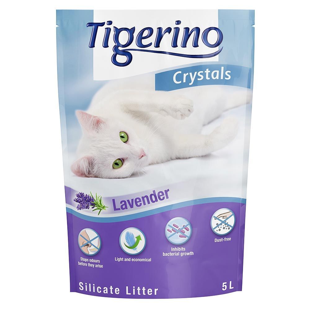 Tigerino 5 L Lavande Crystals Tigerino Litière pour chat