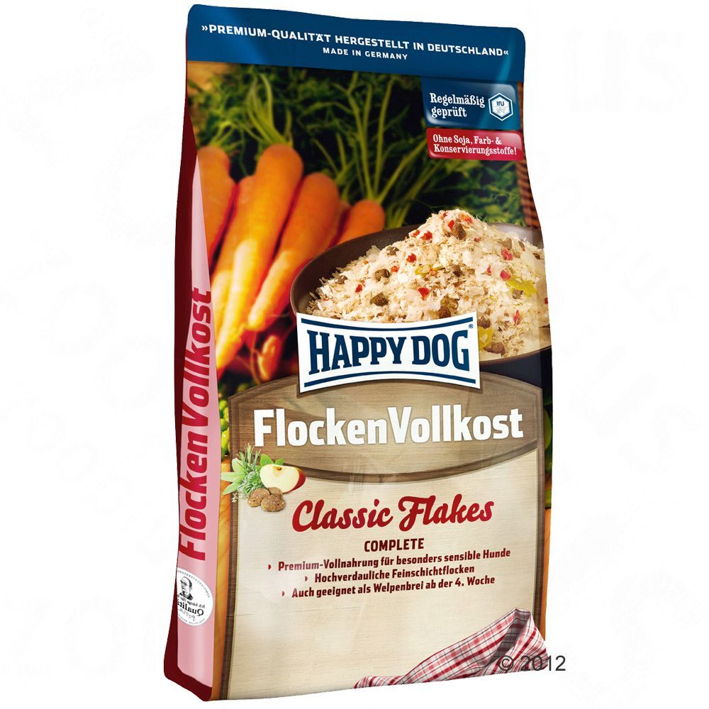 Happy Dog Flocken Vollkost Flocons pour chien - 10 kg
