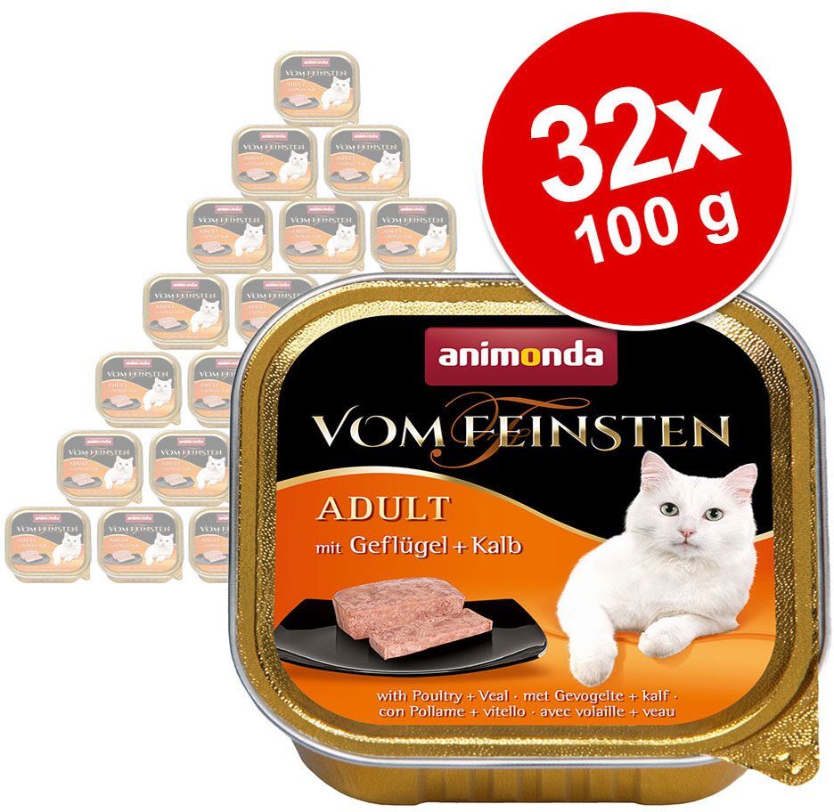 Animonda Vom Feinsten Lot Animonda vom Feinsten Adult 32 x 100 g pour chat - cocktail de...