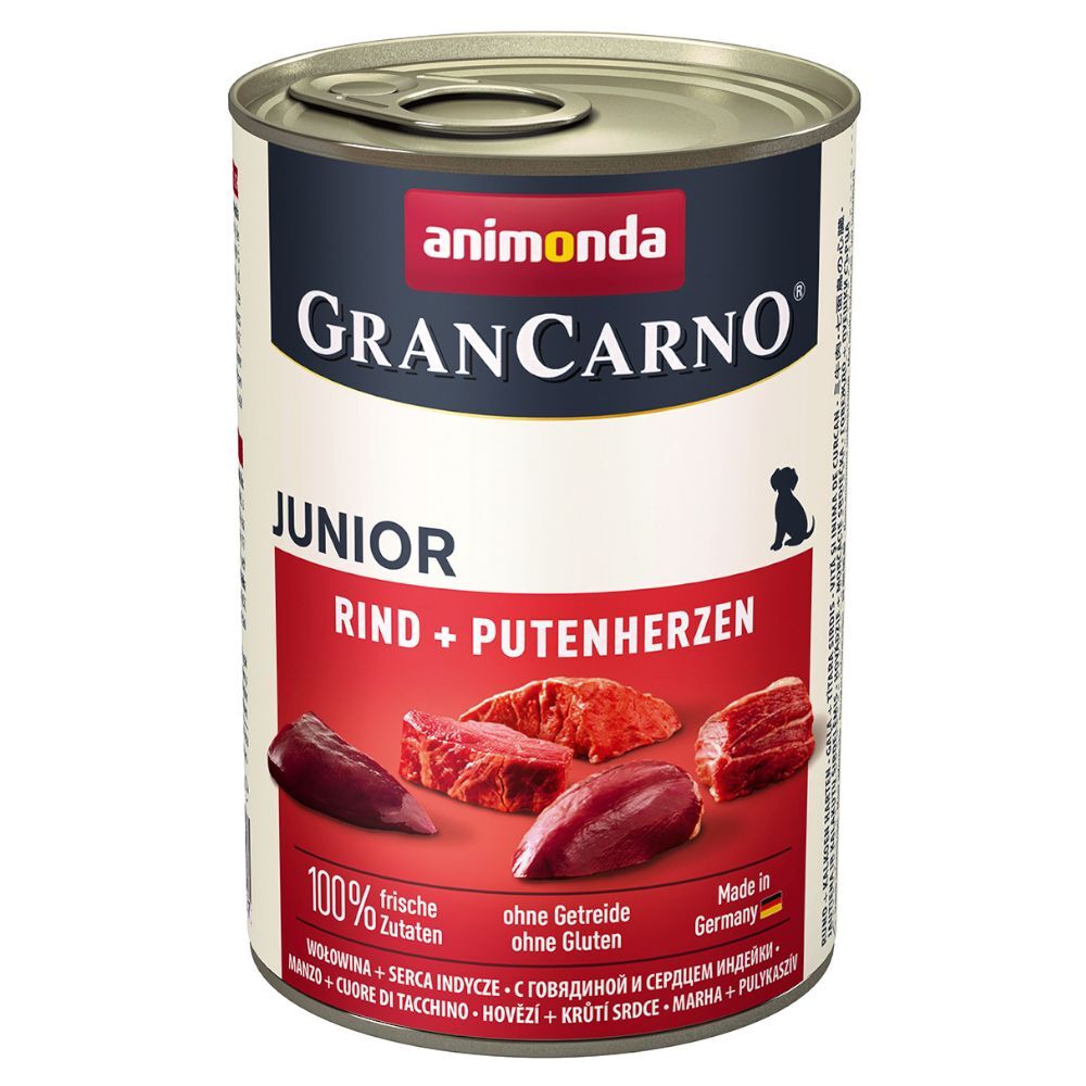 Animonda GranCarno 6x400g Junior poulet & lapin Animonda GranCarno - Pâtée pour chien