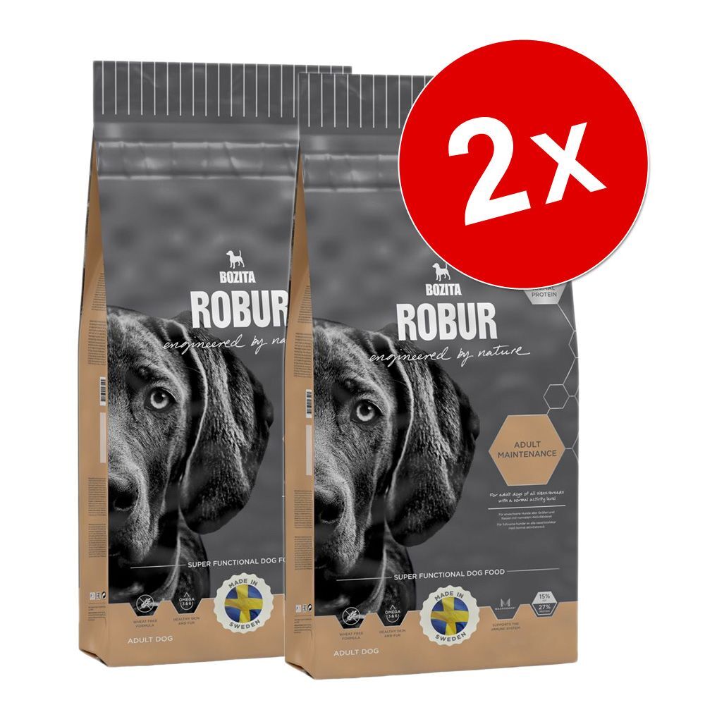 Bozita Robur Lot Bozita Robur 2 x pour chien - Maintenance (2 x 15 kg)