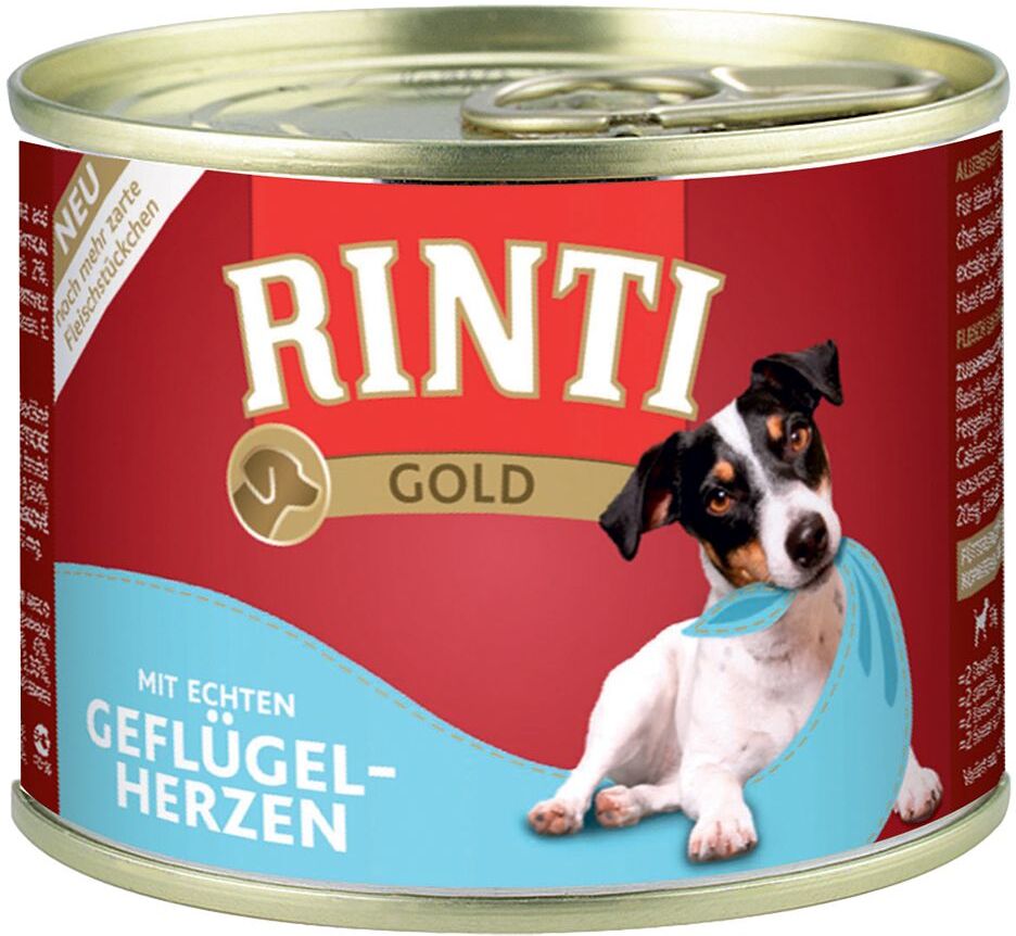 RINTI 12x185g Rinti Gold - bouchées de poulet - Pâtée pour Chien