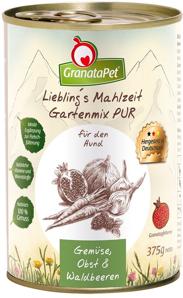 Granatapet 6x375g Liebling's Mahlzeit, mélange du jardin Granatapet - Pâtée pour...