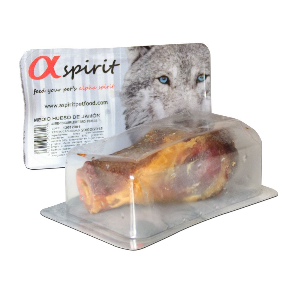 Alpha Spirit 120g Demi-os de jambon Alpha Spirit - Friandises pour chien