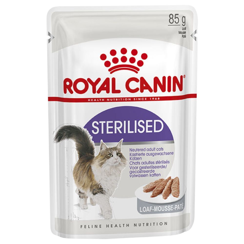 Royal Canin 48x85g Sterilised Loaf en mousse Royal Canin - Pâtées pour Chat